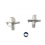 Kit: Vred + låsclips silver, 200