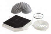 Kolfilterset 00706596 för återcirkulation, Siemens LZ31500 och Bosch DHZ3105